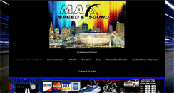 Desktop Screenshot of maxspeedandsound.com