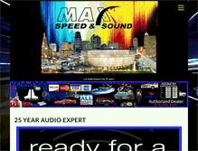 Tablet Screenshot of maxspeedandsound.com